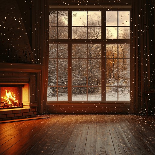 A tender and soothing instrumental that envelops the listener in the gentle embrace of a quiet winter holiday night, perfect for contemplation and introspective moments, reminiscent of snow falling silently outside