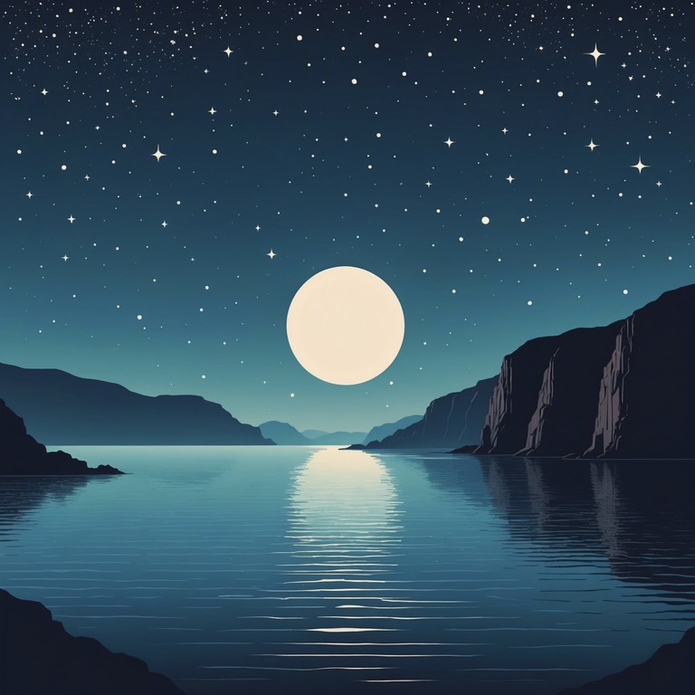 An instrumental track where classic rock stylings gently blend with the sweeping elegance of symphonic arrangements, embodying a tranquil yet powerful auditory journey. The composition sails like calm waves under a moonlit sky, with string sections that accent the mellow strumming of an electric guitar, creating a soundscape perfect for peaceful reflection or a soothing background.