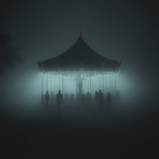 This piece explores the unsettling ambience of a menacing circus, blending haunting melodies with dissonant harmonies to evoke the feeling of wandering alone through eerie tents and shadowed paths of a sinister fairground.