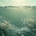 ambient fusion capturing serenity and underwater tranquility