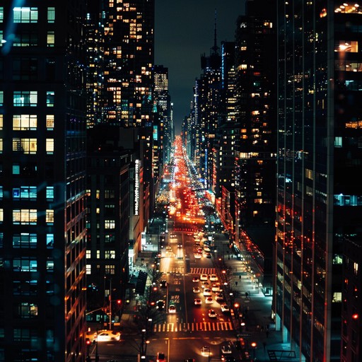 This track captures the essence of a bustling cityscape at night, infused with the rhythmic heartbeat of urban life. Imagine neon lights, distant chatter, and the steady pulse of traffic, all woven into a sonic tapestry.