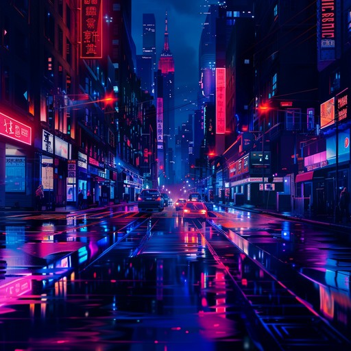 Experience a passionate journey through neon lit cityscapes with pulsating rhythms and vibrant, nostalgic synth melodies capturing the essence of 80s nightlife and emotional highs