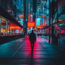 melancholic instrumental portraying emotions of urban night journey