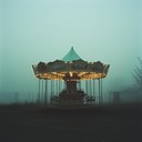 an eerie instrumental evoking a creepy carnival's dark, unsettling atmosphere.