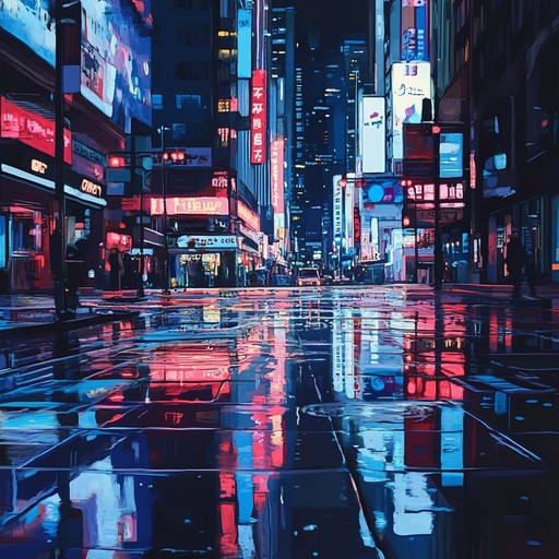 A captivating instrumental piece with lush synthesizers, recreating the feeling of wandering alone under the neon glow of city lights in the 1980s.