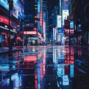 a synthwave instrumental evoking loneliness amidst 80s neon lights.