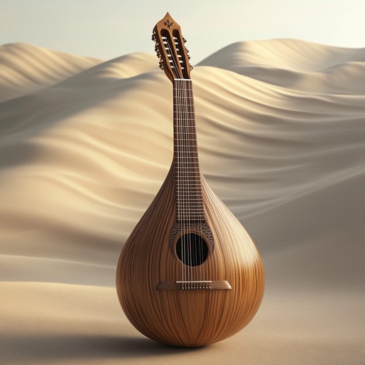 An evocative soundscape capturing the essence of middle eastern drama, merging the enchanting oud with compelling percussive elements. The composition traverses through varied tempos and dynamic ranges, offering an immersive auditory adventure reminiscent of a timeless desert saga.