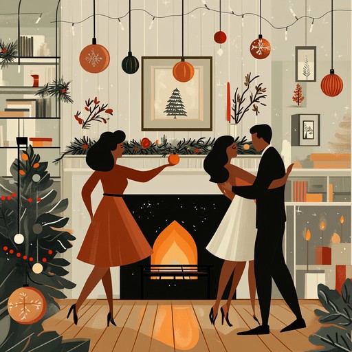 A joyful instrumental track capturing the essence of a 1950s holiday season with a lively swing rhythm, evoking scenes of vintage christmas parties and festive gatherings. The music combines the warmth of the holidays with the energetic flair of swing, perfect for bringing a dash of retro cheer to modern festivities.