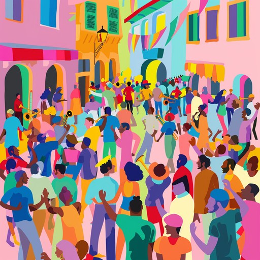 An energetic instrumental that captures the essence of a vibrant latin street fiesta. Infectious rhythms, playful melodies, and festive harmonies create an atmosphere of fun and excitement, perfect for joyful gatherings.