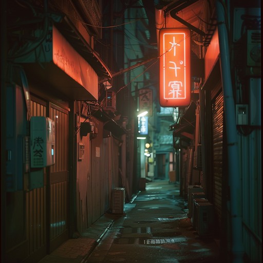 In the shadow laden alleys of tokyo, eerie notes resonate as the minimal instrumental arrangement creates a sense of creeping dread and haunting mystery. The infusion of traditional j pop elements adds an unsettling contrast to the sinister undertones which grow steadily throughout the track, achieving a spine chilling climax as the whispery vocals taper off into the night.