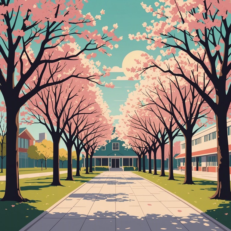 This track captures the essence of nostalgia with an emotional melody that harkens back to simpler times spent with friends beneath cherry blossoms. Iridescent piano tones intertwine with gentle orchestral swells to paint a vivid soundscape of youthful joy and wistful longing