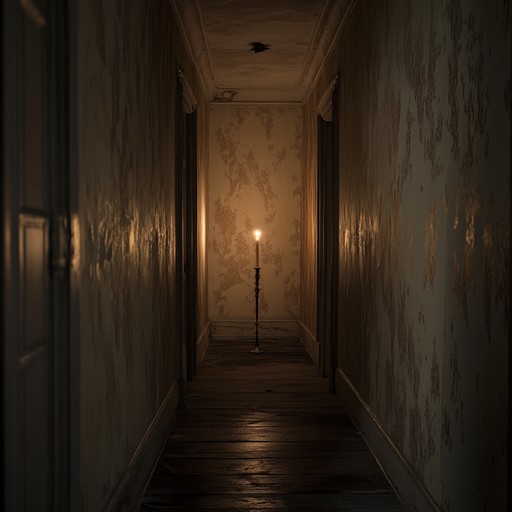 Similar in theme to the primary track, 'echoes of the night' uses soft, sinister textures and light ambient echoes that suggest an encroaching darkness and the feeling of isolation in an old haunted mansion. The track grows slightly in intensity, simulating the anxiety of exploring the unknown.