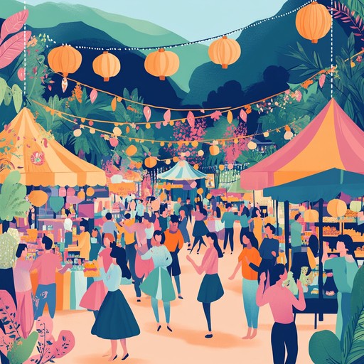 Incorporates lively dancing rhythms, energetic beats, and traditional folk melodies that evoke a bustling countryside market celebration during harvest season. Perfect for bringing a vivid rural charm to life.