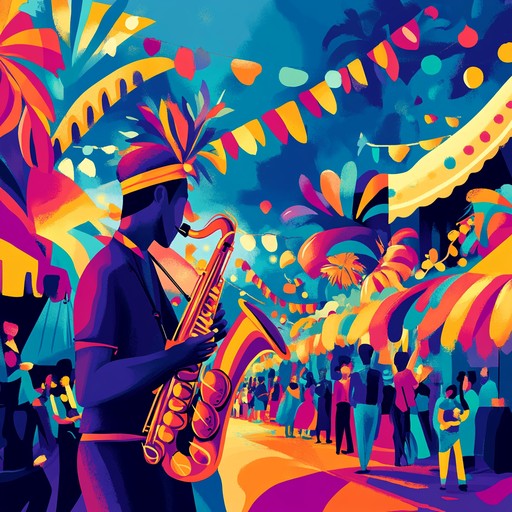 An emotive instrumental piece that fuses soulful melodies with energetic carnival rhythms, creating an uplifting and vibrant atmosphere. The track takes listeners on a journey through a celebration of life, blending smooth harmonies with infectious beats and lively percussion typical of carnival music. The result is a captivating soundscape that evokes feelings of joy, freedom, and togetherness.