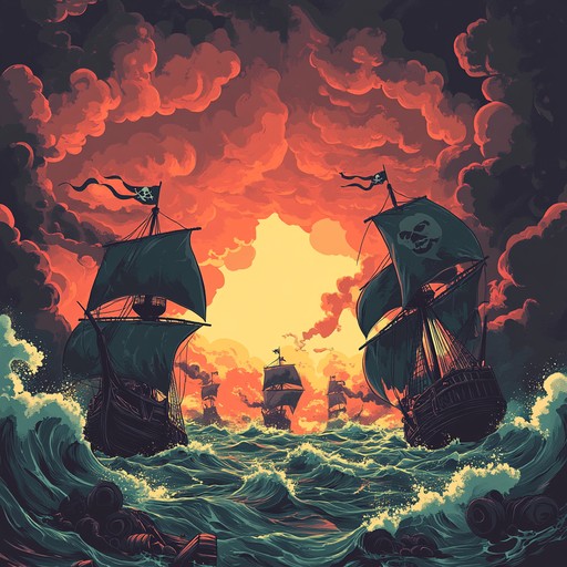 A thrilling and energetic instrumental piece that captures the excitement and urgency of pirates engaged in a high seas battle. Swift rhythms and bold melodies take young listeners on an adventurous voyage filled with cannon fire and swashbuckling action, igniting their imagination and sense of adventure.