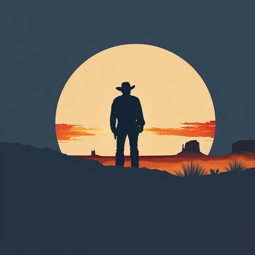 A tender, melancholic melody captures the solitude of a lone cowboy wandering through a vast, desolate desert, evoking images of endless horizons and lost love.