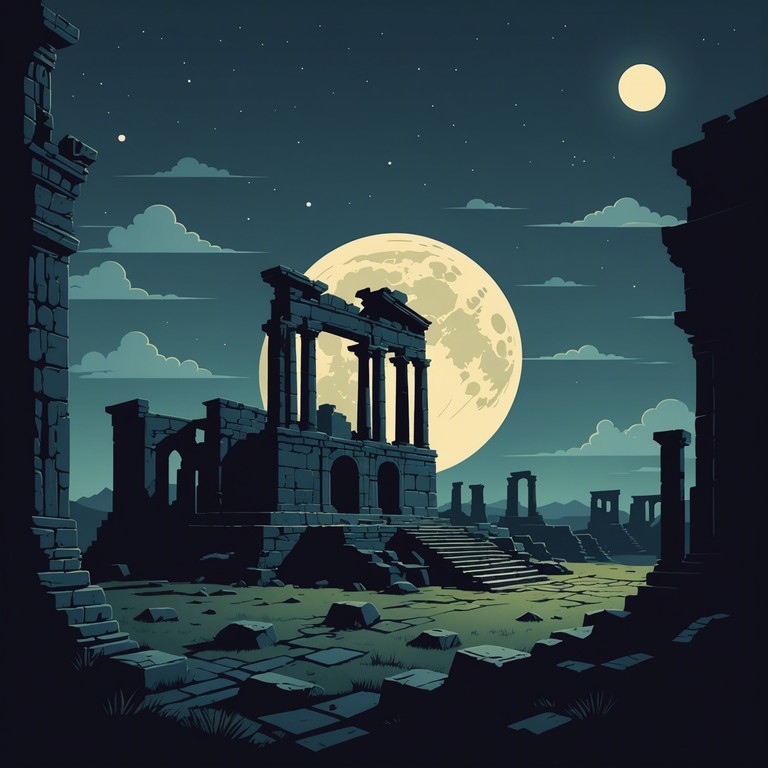 Drawing from the deep reverberations of ancient cultures, this track combines ominous ethnic instruments with modern cinematic techniques to depict a journey through time. The music mimics the sound of footsteps pacing through forgotten temples, echoing the call of ancestors. Enigmatic and powerful, the piece fuses traditional folk elements with a complex emotion evoking atmosphere.