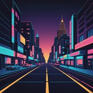 cruising through cyber cities at midnight