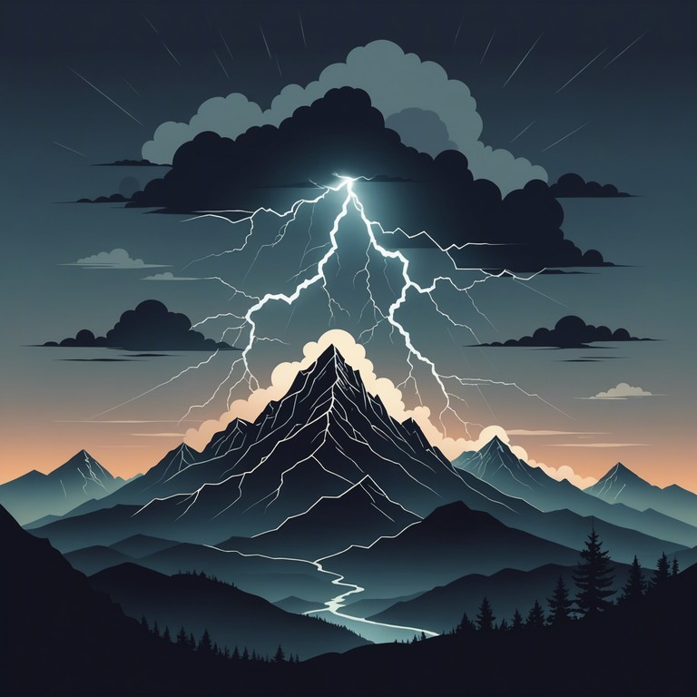 An instrumental track, featuring a rich blend of electric guitars and deep, moody bass lines. The epic scope of the song captures an auditory exploration akin to journeying through rugged mountain landscapes, under a stormy sky. Emphasizing the raw, emotive power of blues with the intensity and scale of rock, it invites listeners into a profound musical narrative.