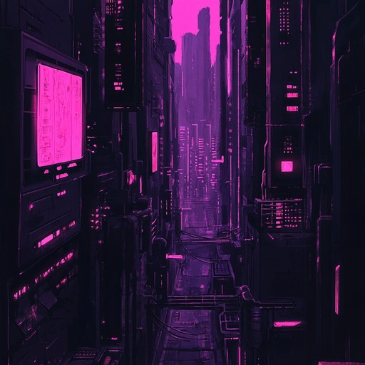 A hypnotic future bass track with a dark, gritty atmosphere, characterized by electrifying synth waves and pulsating basslines. The song creates an apocalyptic cyberpunk landscape with neon lit streets and a sense of an unstoppable force. Perfect for dystopian themes and high energy moments, it builds tension and releases it with impactful drops.