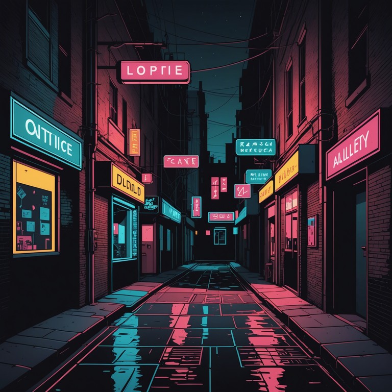 Imagine walking through a bustling metropolis at night; the pulsating lights and shadowy corners create a backdrop filled with tension and unease. The music reflects this with a blend of pulsating synths and rhythmic undertones that continuously build suspense.