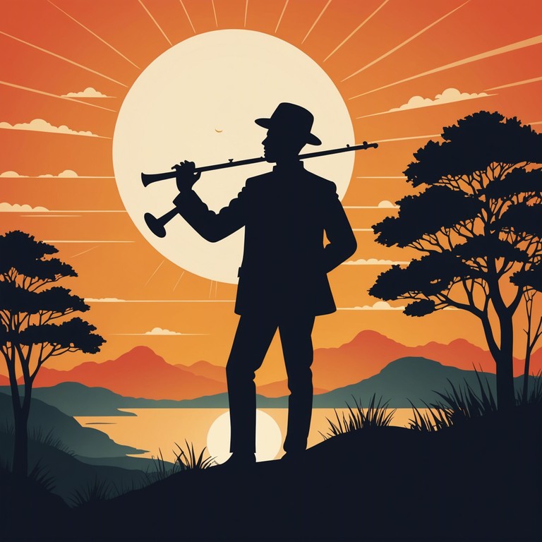 As dawn breaks, the village troubadour picks up his flute, beginning a song that compliments the serene beauty of awakening nature. This track embodies a spirit of renewal and the promise of a new day.