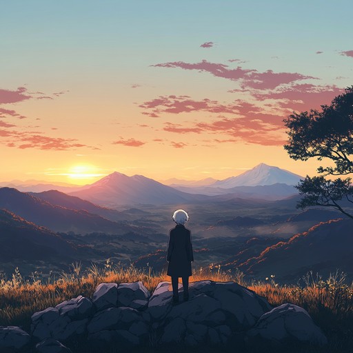 An inspiring anime instrumental that blends orchestral strings with subtle synthesizers, evoking the feeling of embarking on a journey to fulfill one's aspirations.