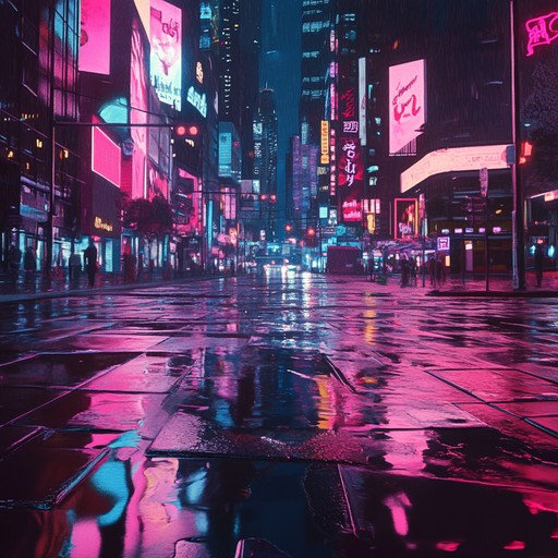 Imagine the bustling city at night, neon lights reflecting on wet streets as you walk, headphones on, absorbing the mellow, electronic beats. The track combines smooth synth leads, subtle basslines, and a soft, steady rhythm, creating the perfect urban chillwave soundtrack for an evening of introspection and relaxation.