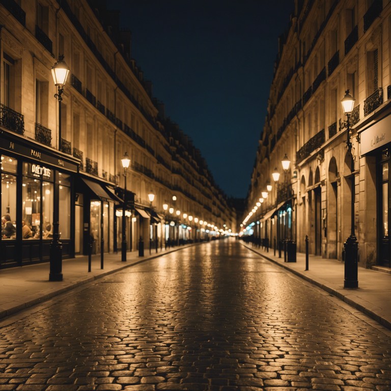 This track captures a seductive nighttime vibe in paris, played from the perspective of a deeply impassioned soul, expressing unspoken desires through compelling musical storytelling. The accordion's keys breathe life into the fabric of love and mystery, creating a soundtrack perfect for a dimly lit, luxurious cabaret scene.