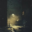 gritty urban atmosphere with pulsating beats and synths