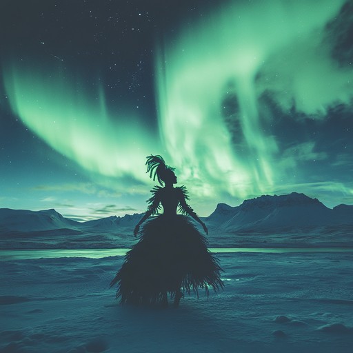 An uplifting instrumental ballad fusing lively samba percussion with ethereal melodies inspired by the northern lights, creating a unique soundscape celebrating brazilian warmth and arctic wonder.