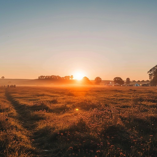 Feel the morning sun as dhols and synths weave a joyful, exhilarating bangra tune, symbolizing newfound freedom during a vibrant festival parade