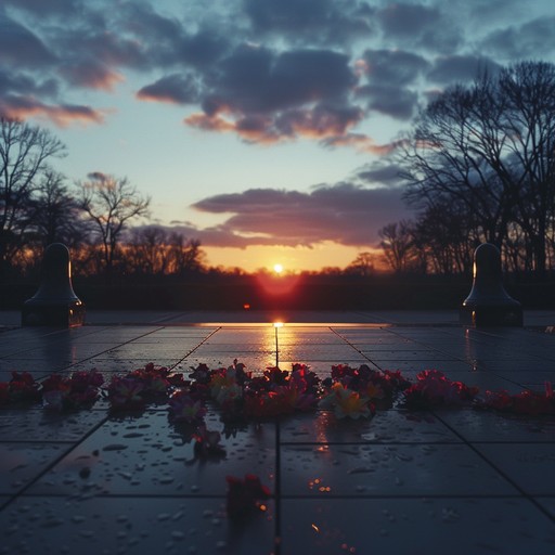 A heart wrenching duet between violin and piano, this composition serves as a solemn tribute to fallen heroes. The interplay between the instruments creates a reflective atmosphere that honors their sacrifice with a profound sense of loss and respect.