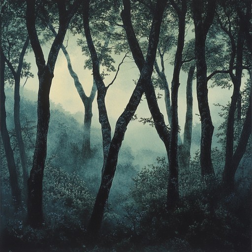 An instrumental neoclassical composition blending modern techniques with classical instrumentation, evoking the ethereal sounds of an ancient forest. The piece weaves haunting melodies and intricate harmonies to create an immersive auditory journey through timeless woodlands.