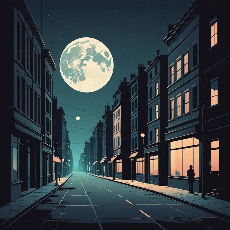 A hauntingly beautiful composition featuring a solo piano, capturing the essence of solitude as it echoes through an empty city under moonlight. The music slowly builds a narrative of introspection and the beauty found in silent moments.