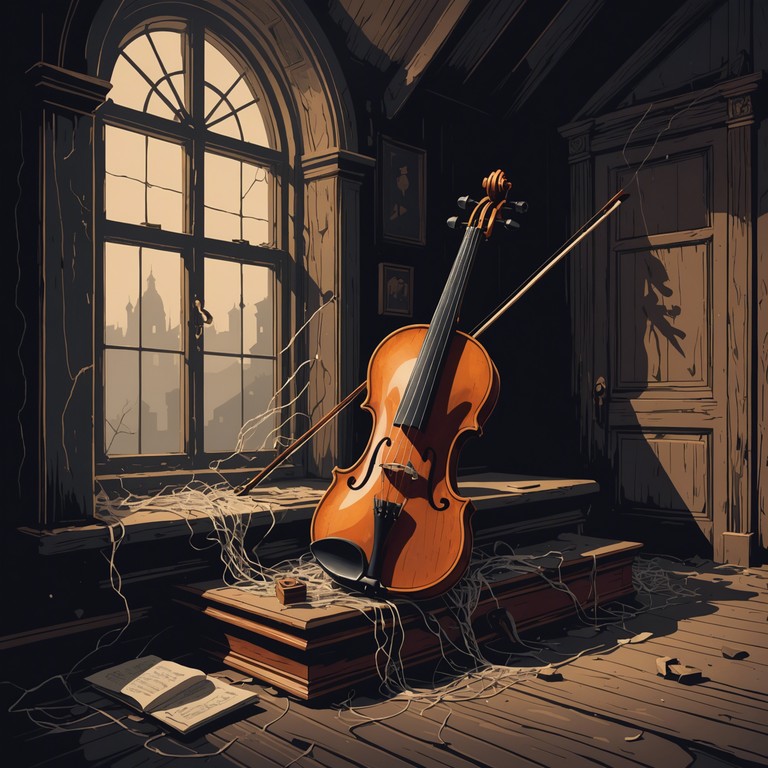 This piece leverages the eerie resonances of a solo violin to create an atmosphere steeped in mystery and foreboding, mimicking the whispers of a forgotten shadowy past. The composition gradually builds in intensity, suggesting the unveiling of ancient, hidden secrets.