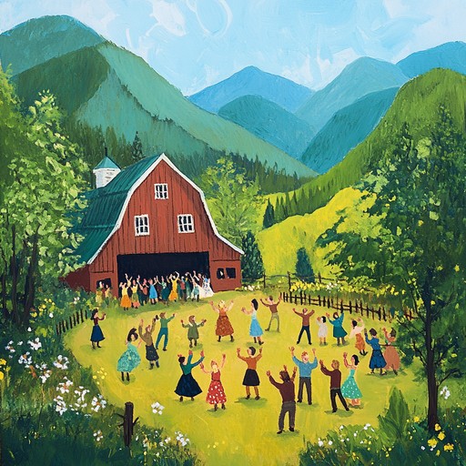 This track features a lively bluegrass composition driven by the energetic strumming and plucking of the banjo, perfect for foot tapping and cheerful gatherings in the appalachian mountains. The song invokes a sense of celebration and rustic charm, with intricate melodies and brisk tempo delivering an infectious, joyful vibe.