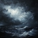 intense guitar riffs with dark, rhythmic undercurrents, creating tension.