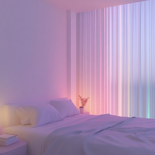 This composition creates a whimsical and calm soundscape, perfect for a playful yet relaxing bedroom environment, bringing together radiant synth layers and gentle melodies to soothe and enchant the listener