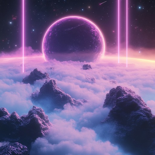 Let the serene melodies of heavenly synthwave transport you to a dreamy, peaceful state. Soft, ethereal pads and smooth synth lines create a gentle, relaxing ambiance perfect for unwinding.