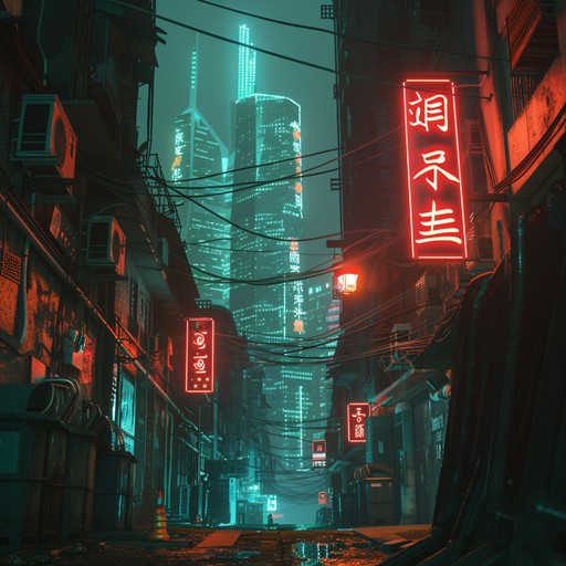 A high energy compilation of intense synth waves and pulsating electronic beats conjures a visually rich cyberpunk dystopia, brimming with dramatic tension and futuristic atmosphere, providing the perfect backdrop for a tech noir adventure.