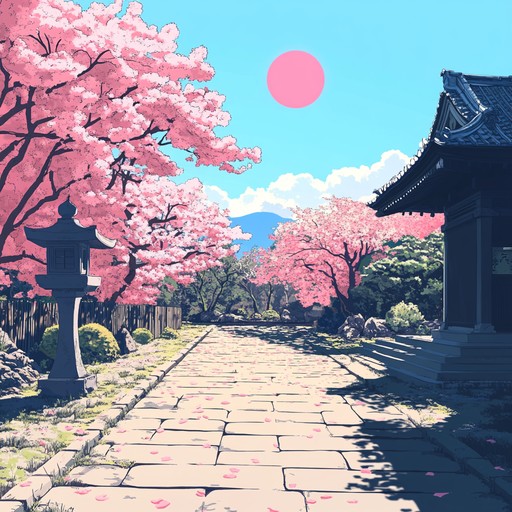 A soothing instrumental piece that combines the gentle plucked strings of the traditional japanese koto with downtempo electronic beats. This track evokes a serene spring day under blooming sakura trees, creating a cheerful and relaxing atmosphere with a modern twist.