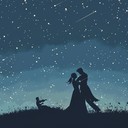 emotive violin serenade under sensual, starry night skies.