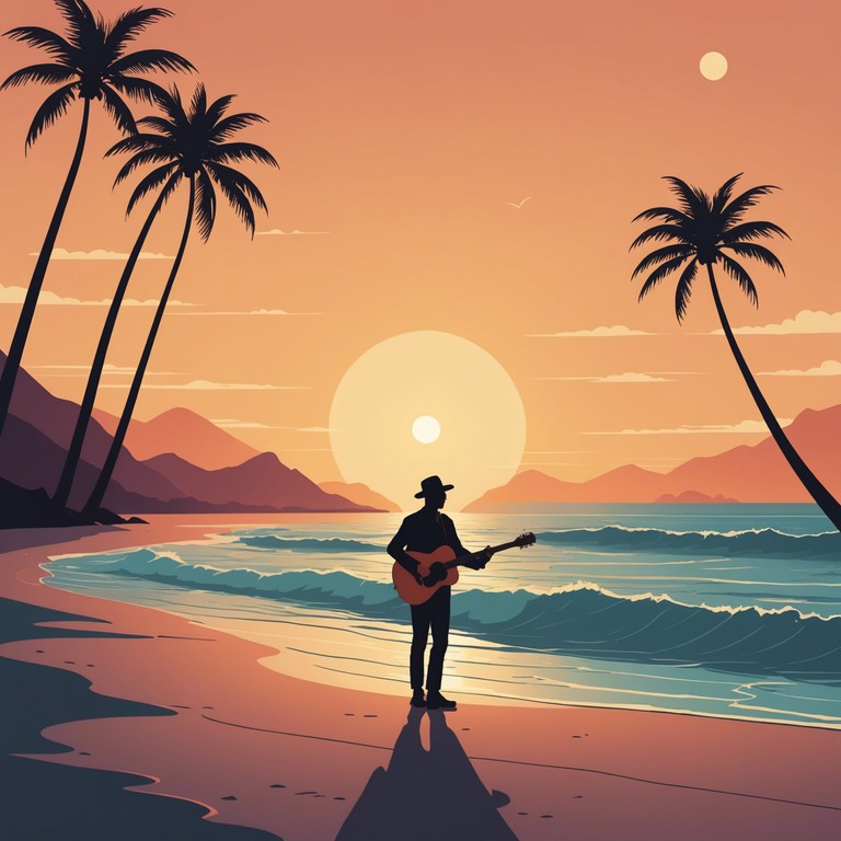 This track embodies the feeling of a gentle ocean breeze with its relaxed tempo and laid back guitar melodies. The sound is designed to mimic the calm and soothing experience of watching waves roll onto the shore, perfect for unwinding or background music.