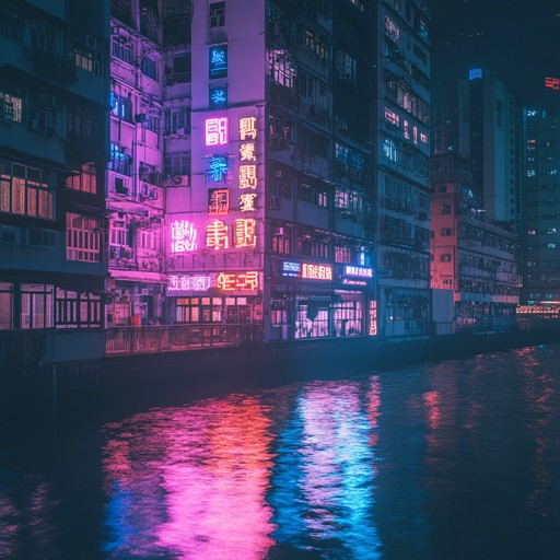 An instrumental piece blending soft synthesizer tones and gentle guitar layers, inspired by the calmness of city nights under neon lights. The music evokes a dreamy and introspective atmosphere, inviting listeners to a peaceful journey through quiet streets.