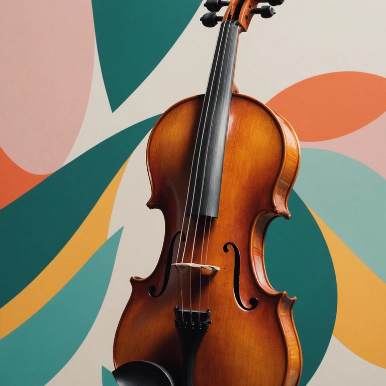 A vibrant violin leads a dance through waves of dynamic tempo shifts and complex arrangements, showcasing the fusion of tradition and modern innovation in classical music. It's designed to evoke joy and the feeling of freedom in motion through its brisk pace and emotive melodies.