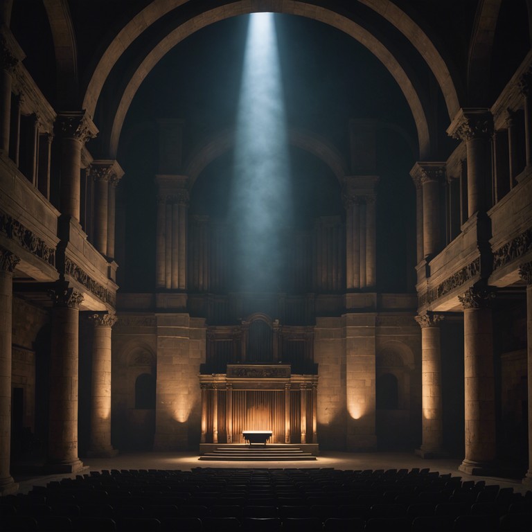 This opera piece transports its audience to the ruins of an old theatre, where the ghostly sounds of a church organ play to an audience of shadows and memories. As each note reverberates through the abandoned structure, the sense of loss and forgotten grandeur becomes palpable