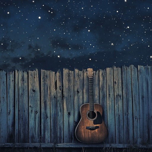 An instrumental country piece featuring the acoustic guitar, painting a calm atmosphere of open fields and quiet roads under the starlit sky.