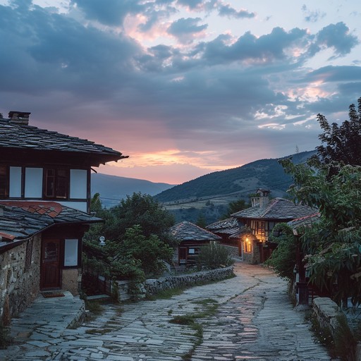 A lonely chalga song evoking a sense of wistful nostalgia through haunting, intricate melodies played by traditional bulgarian instruments against a backdrop of lush, melancholic harmonies. The piece captures the essence of solitude and introspection, taking listeners on an emotive journey through the depths of the soul.