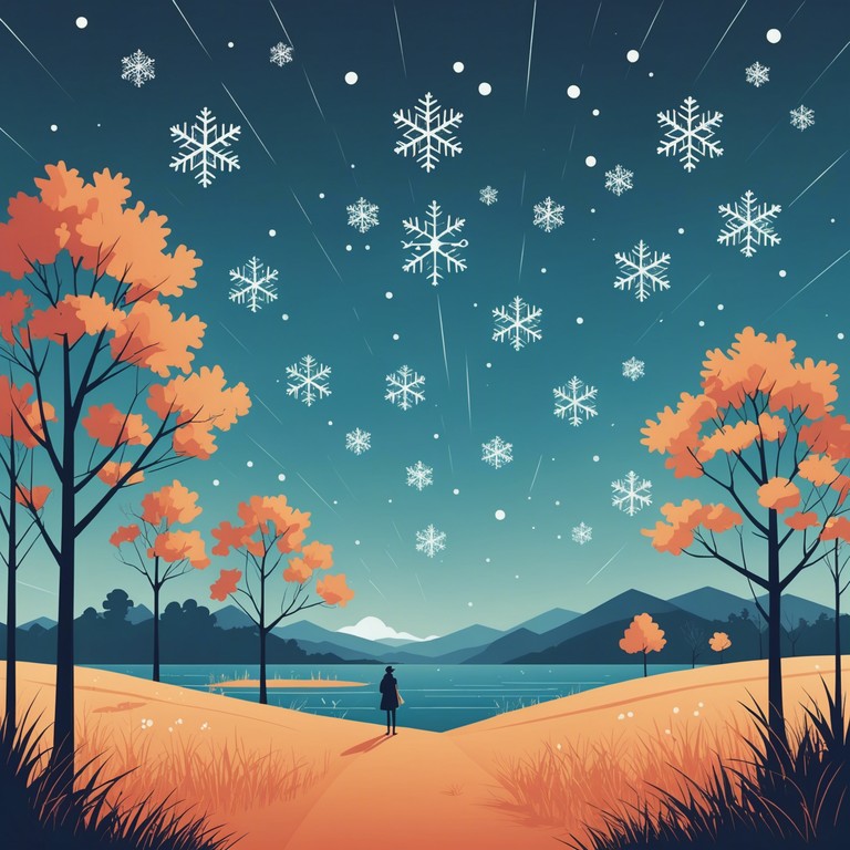 This track is like watching snowflakes fall during a warm summer evening, mixing feelings of nostalgia and joy with a whimsical twist. The music sweeps you into a dance of summer and winter, capturing the essence of celebrating traditionally cold moments during the warmth of a festive night.